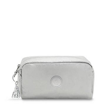 Kipling Gleam Metallic Pouch Tassen Zilver | NL 1082IL